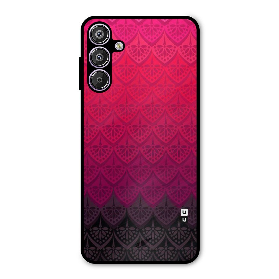 Shades Red Design Metal Back Case for Galaxy F15