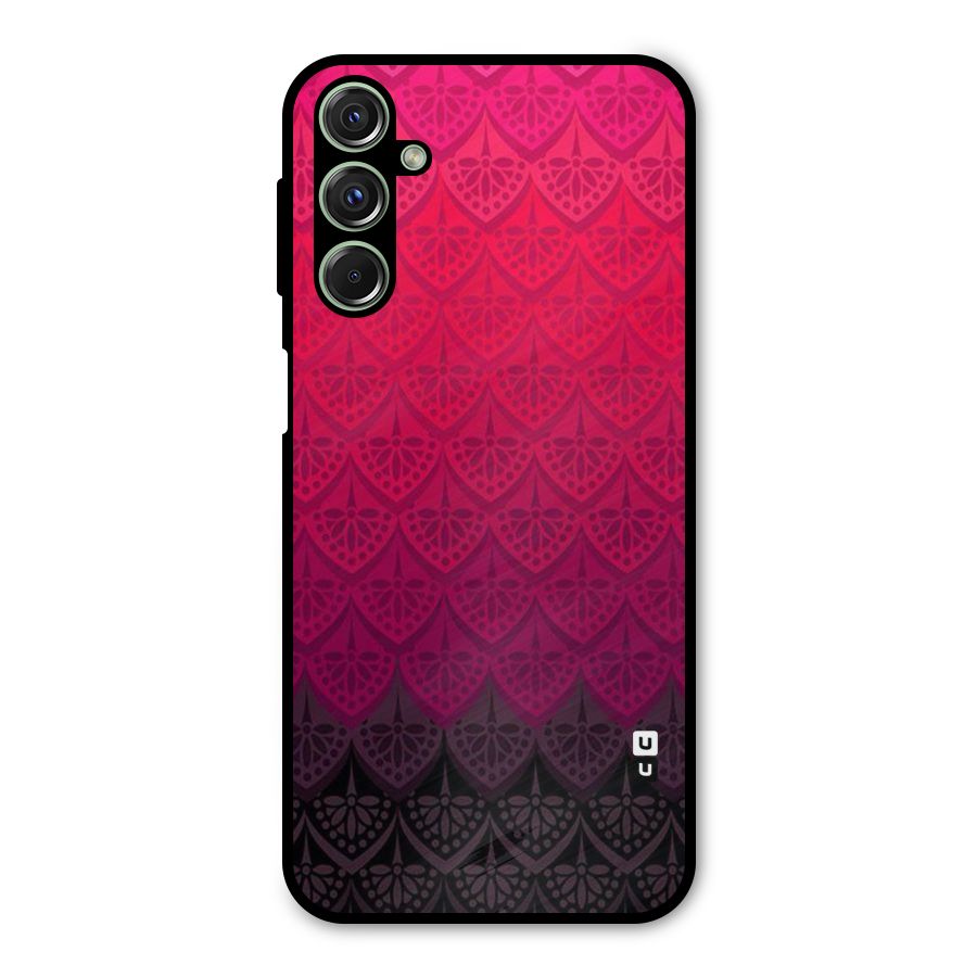 Shades Red Design Metal Back Case for Galaxy F34