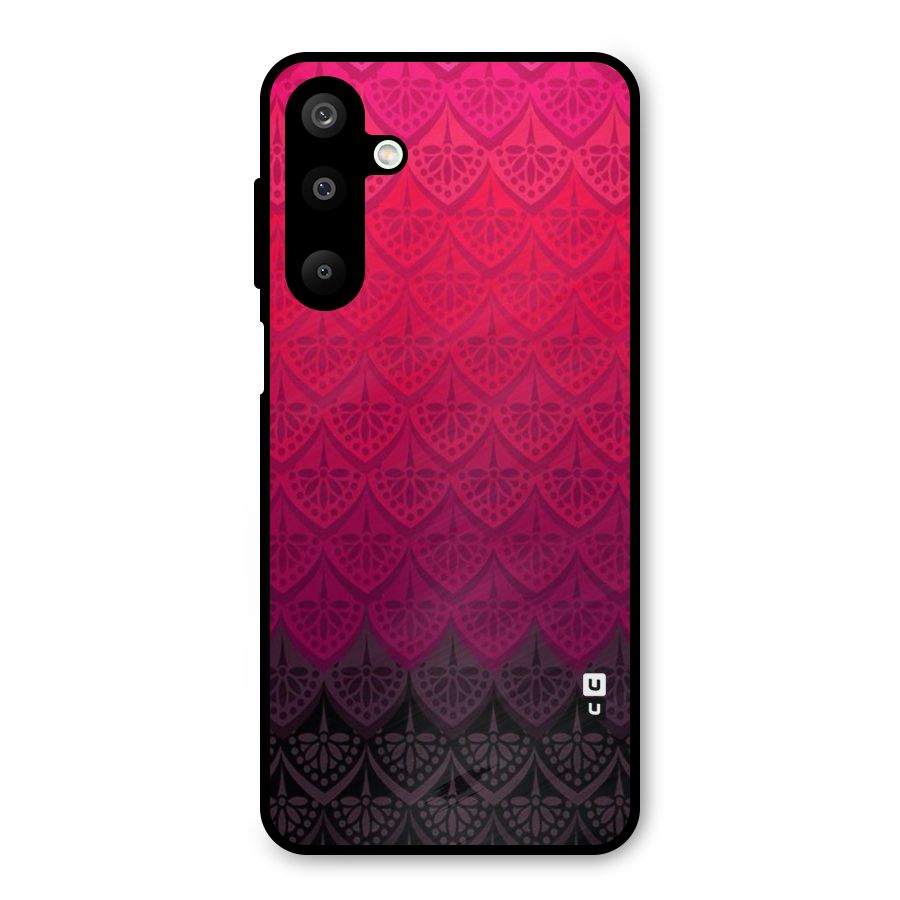 Shades Red Design Metal Back Case for Galaxy M16