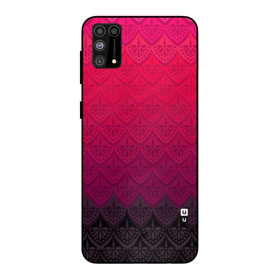 Shades Red Design Metal Back Case for Galaxy M31