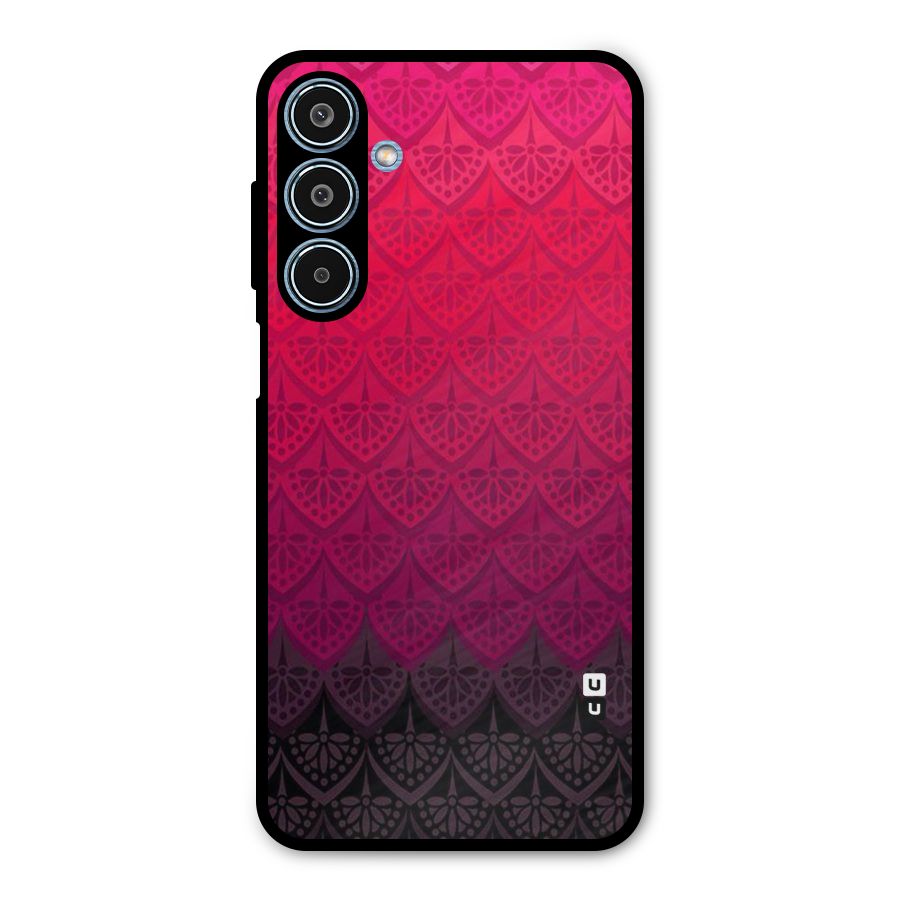 Shades Red Design Metal Back Case for Galaxy M35