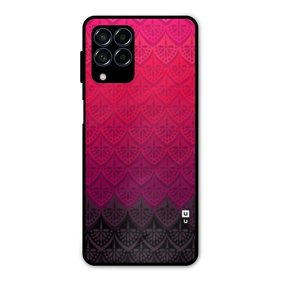 Shades Red Design Metal Back Case for Galaxy M53 5G