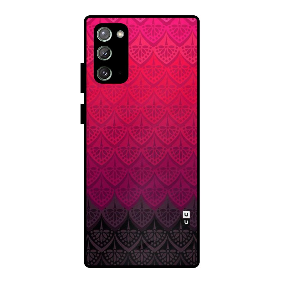 Shades Red Design Metal Back Case for Galaxy Note 20