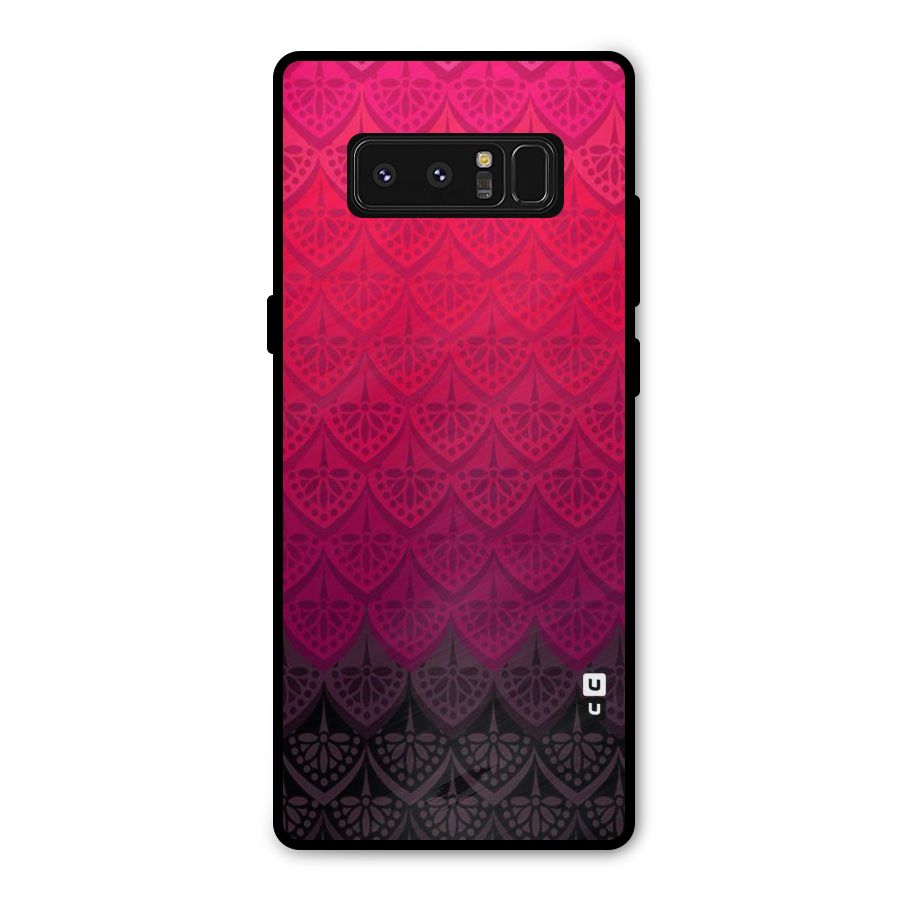 Shades Red Design Metal Back Case for Galaxy Note 8