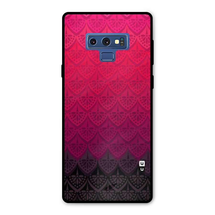 Shades Red Design Metal Back Case for Galaxy Note 9