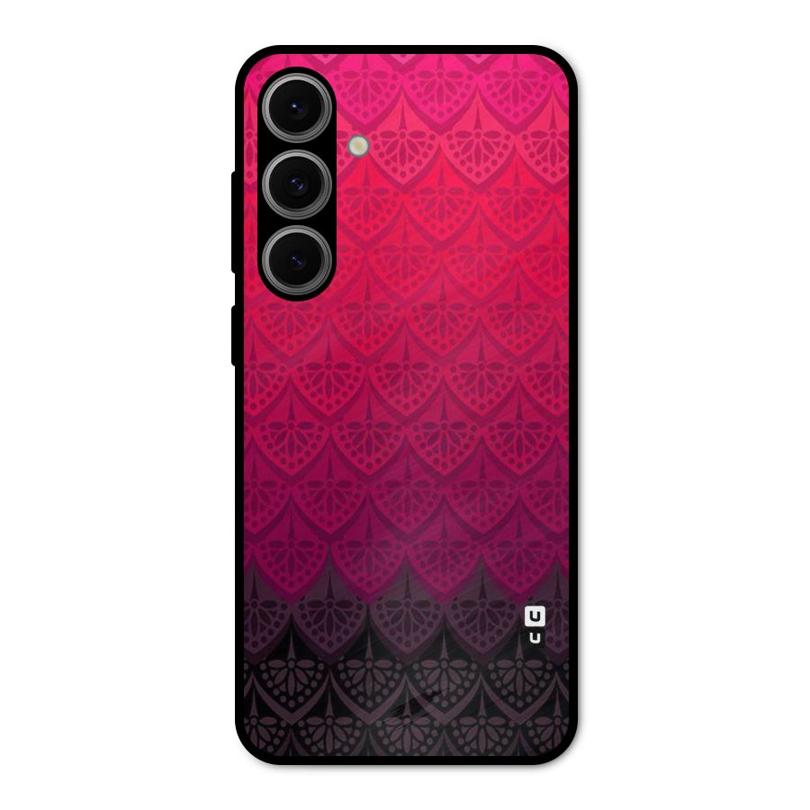 Shades Red Design Metal Back Case for Galaxy S24 FE