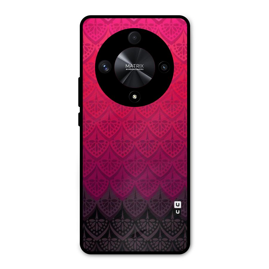 Shades Red Design Metal Back Case for Honor X9b