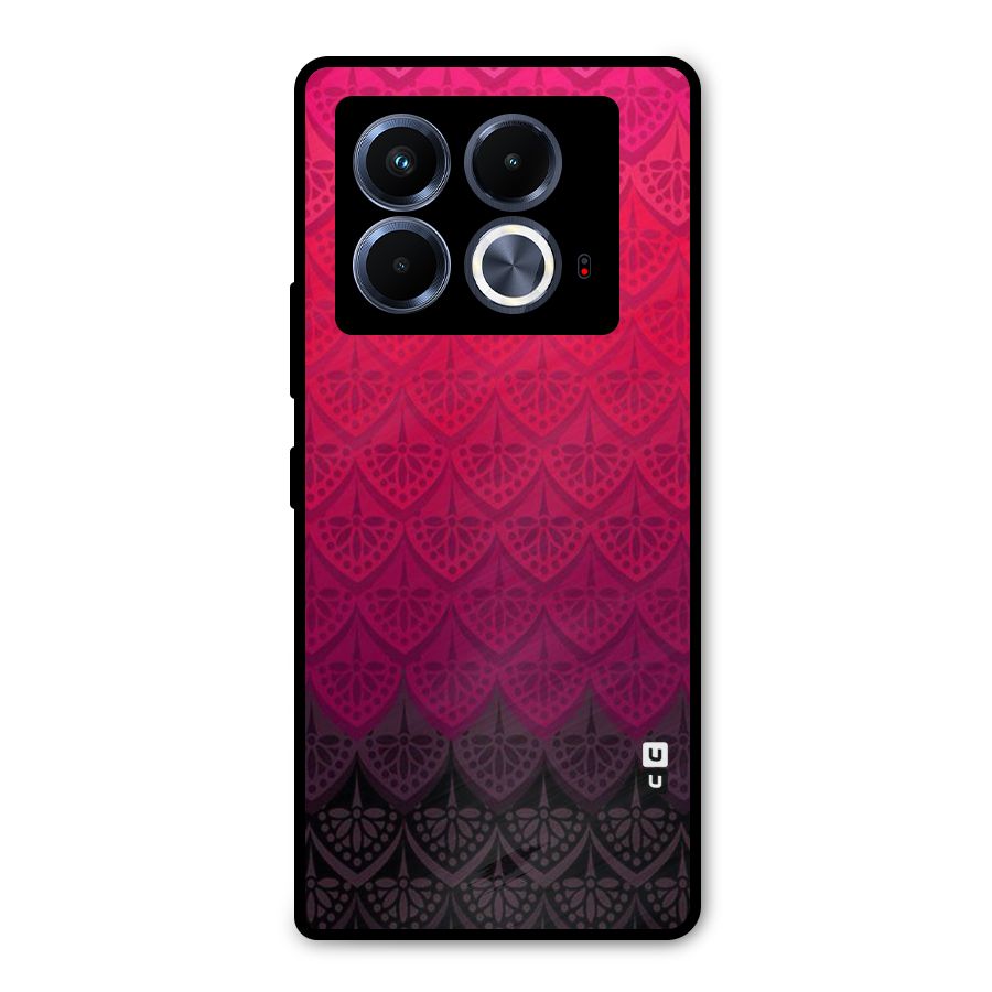 Shades Red Design Metal Back Case for Infinix Note 40 5G