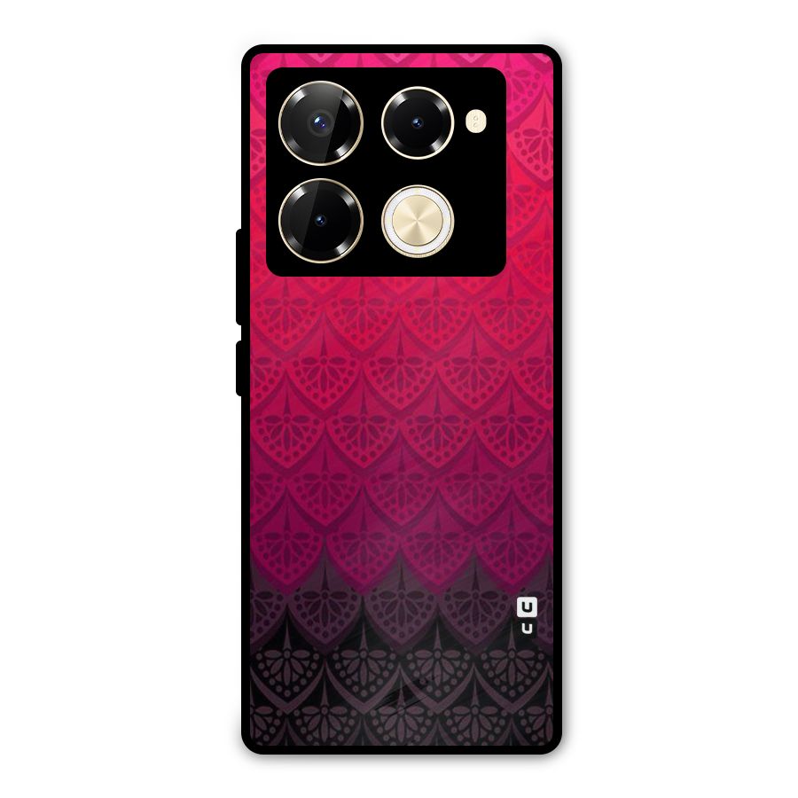 Shades Red Design Metal Back Case for Infinix Note 40 Pro Plus