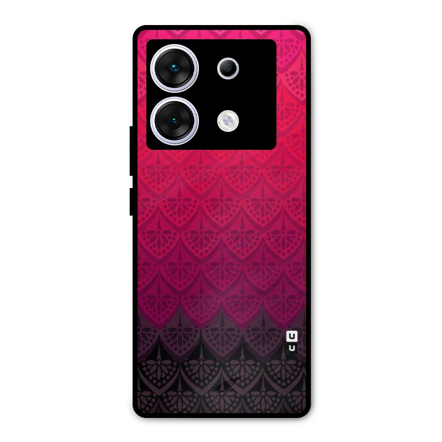 Shades Red Design Metal Back Case for Infinix Zero 30 5G