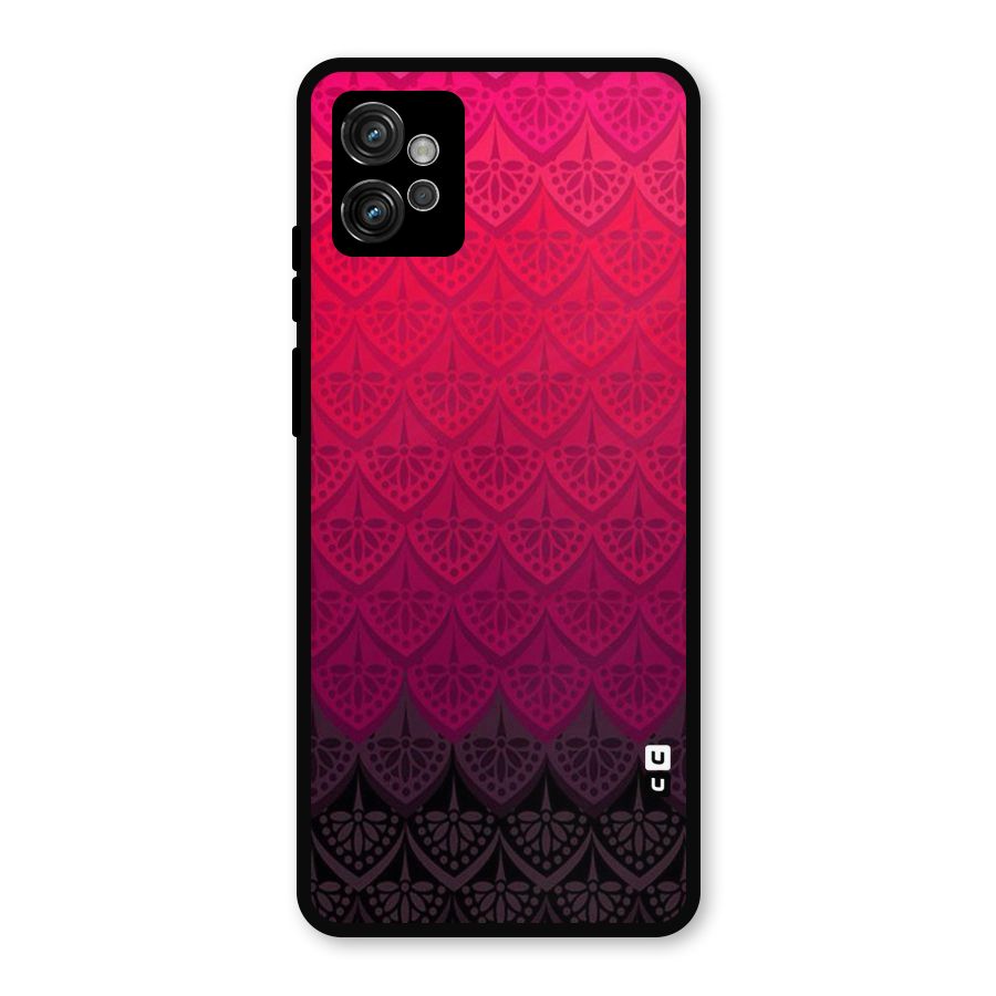 Shades Red Design Metal Back Case for Moto G32