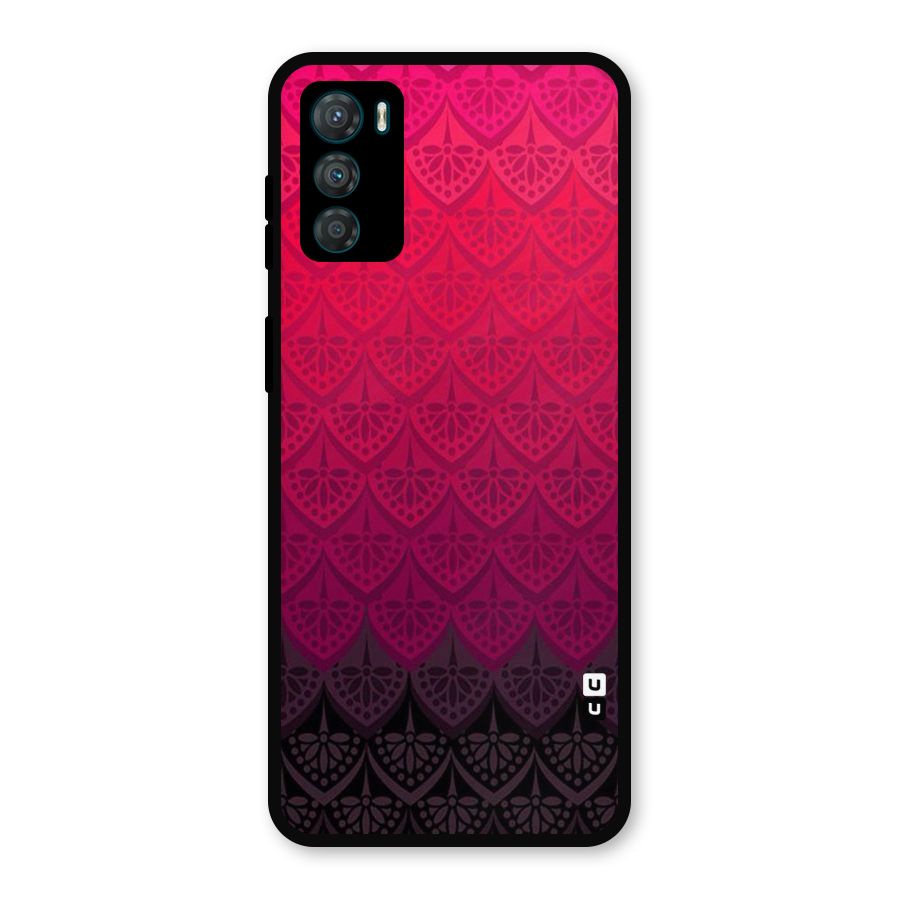 Shades Red Design Metal Back Case for Moto G42