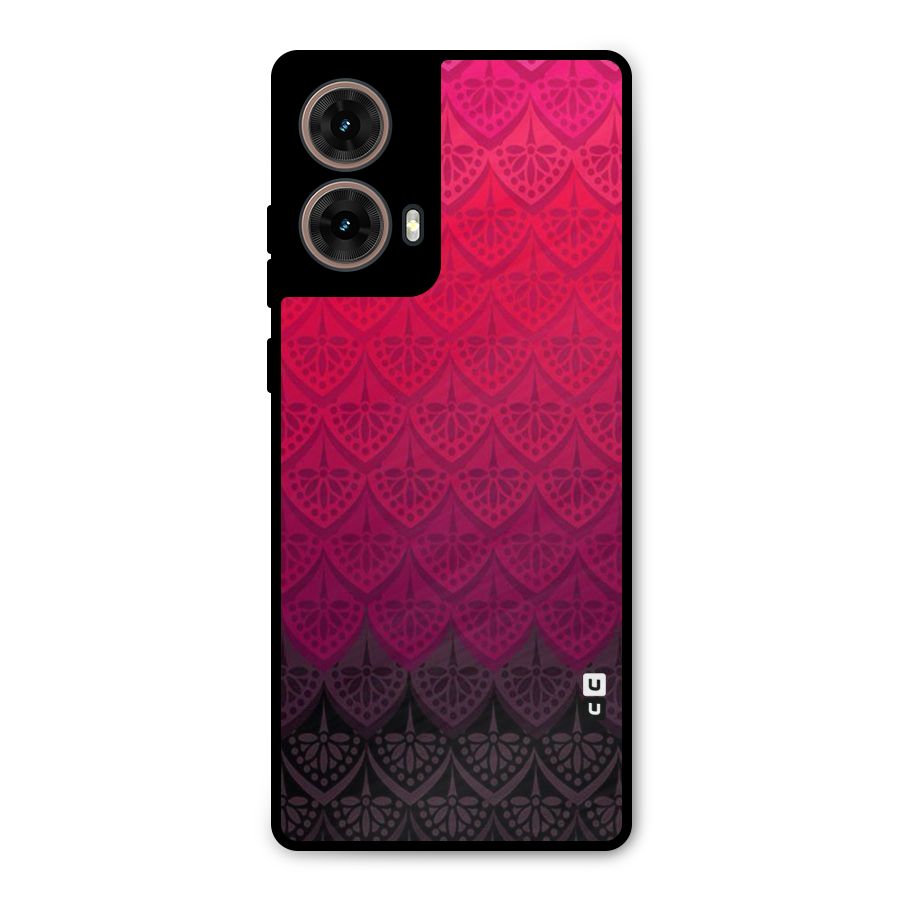 Shades Red Design Metal Back Case for Moto G85