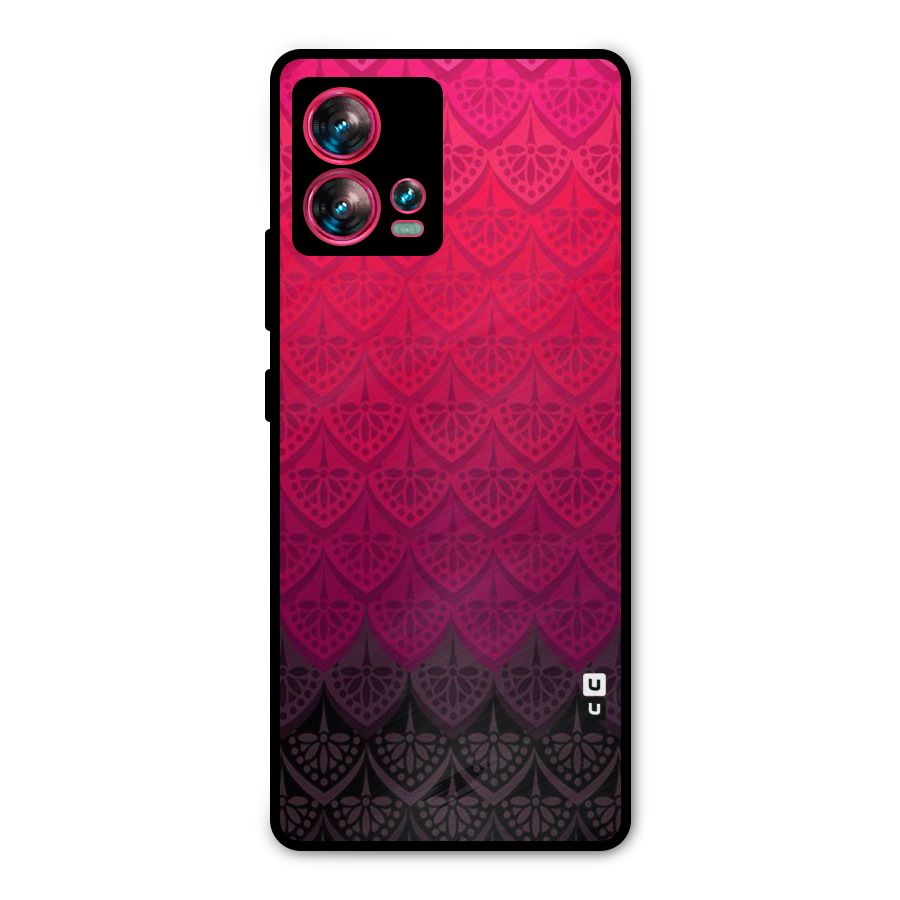 Shades Red Design Metal Back Case for Motorola Edge 30 Fusion