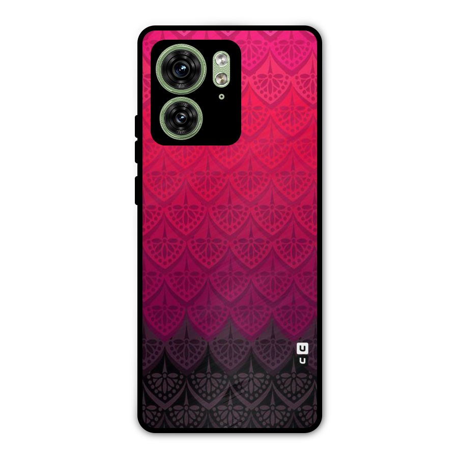 Shades Red Design Metal Back Case for Motorola Edge 40 5G