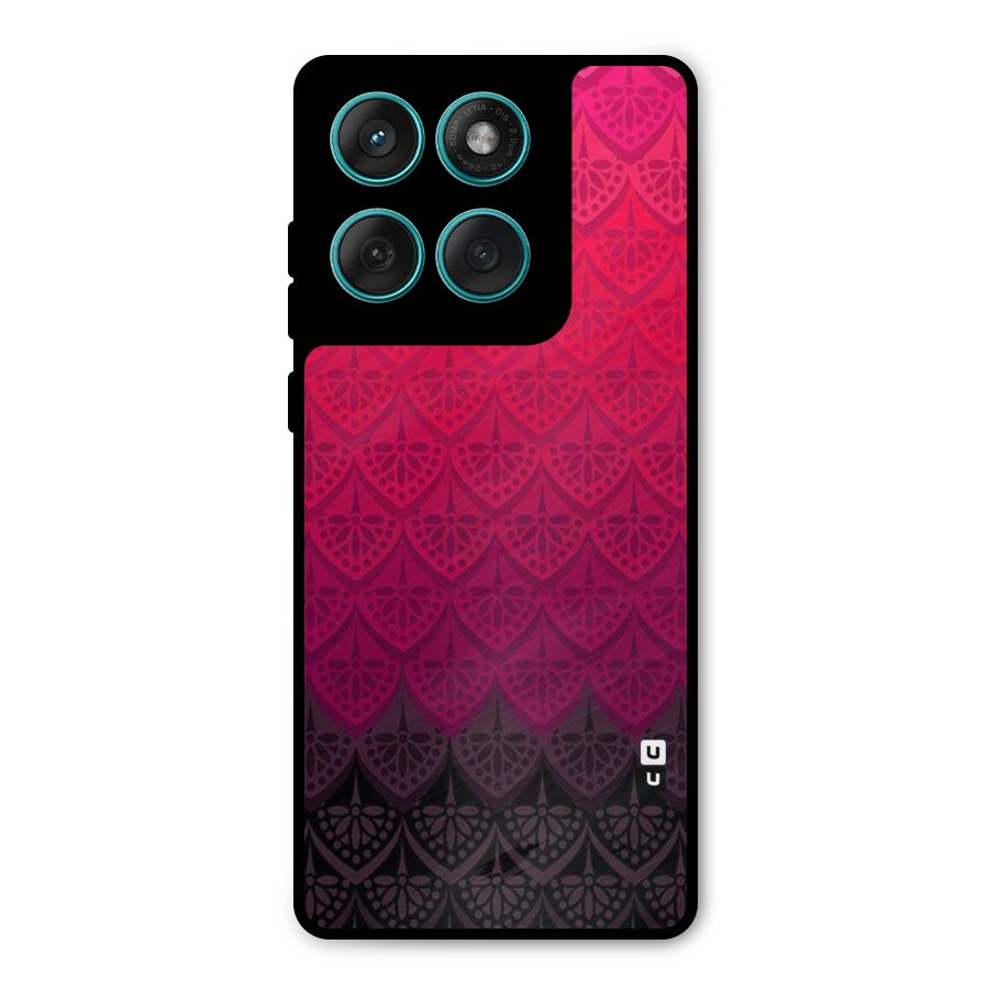 Shades Red Design Metal Back Case for Motorola Edge 60 Fusion