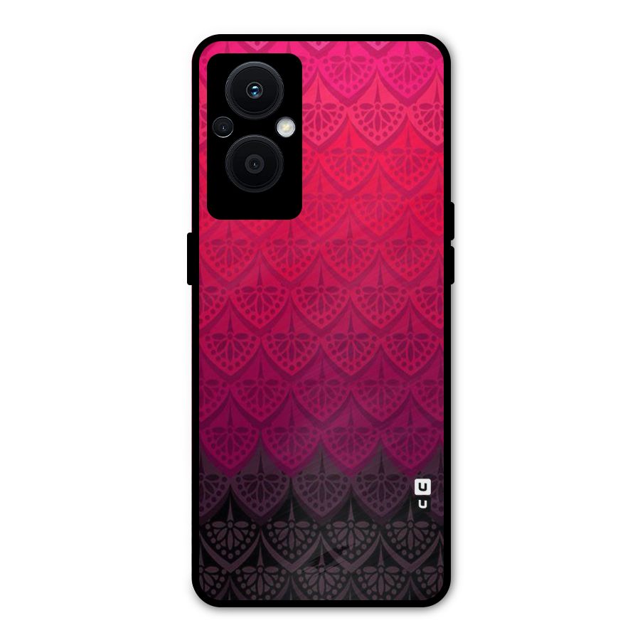 Shades Red Design Metal Back Case for Oppo F21s Pro 5G