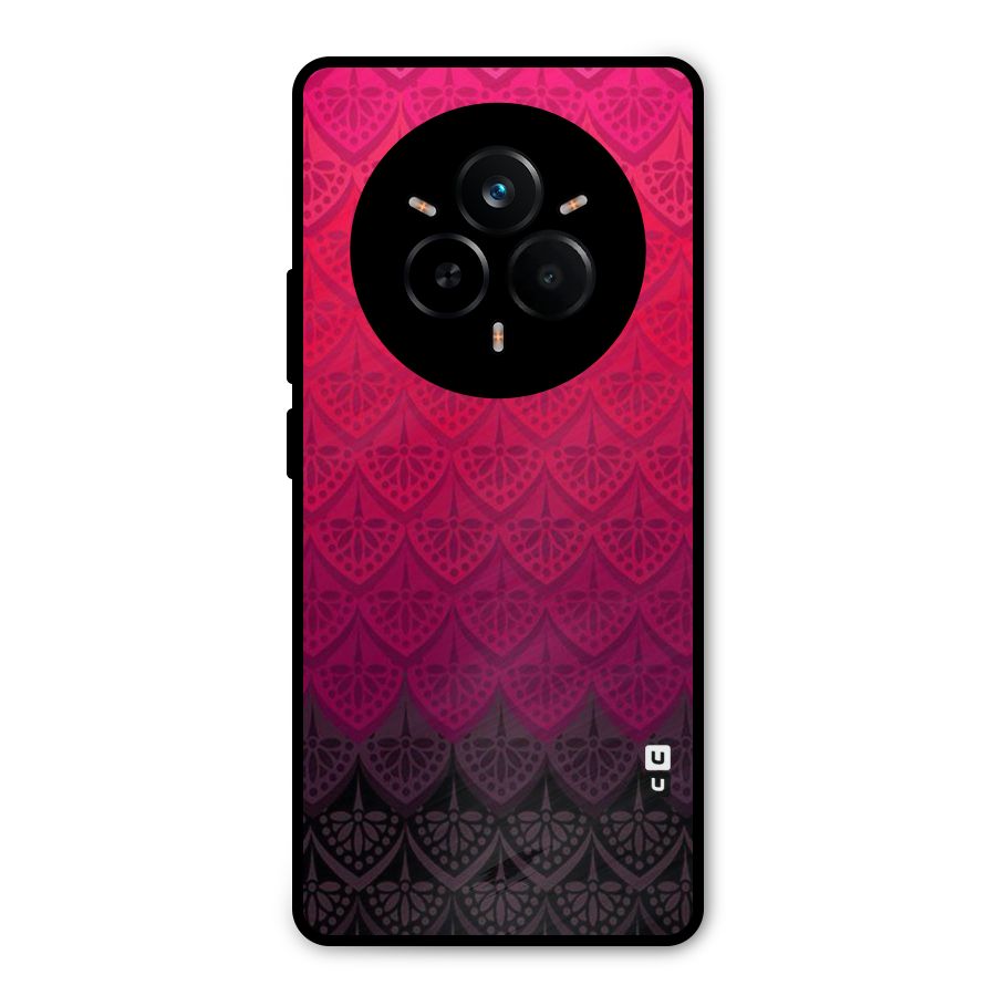 Shades Red Design Metal Back Case for Realme 14 Pro