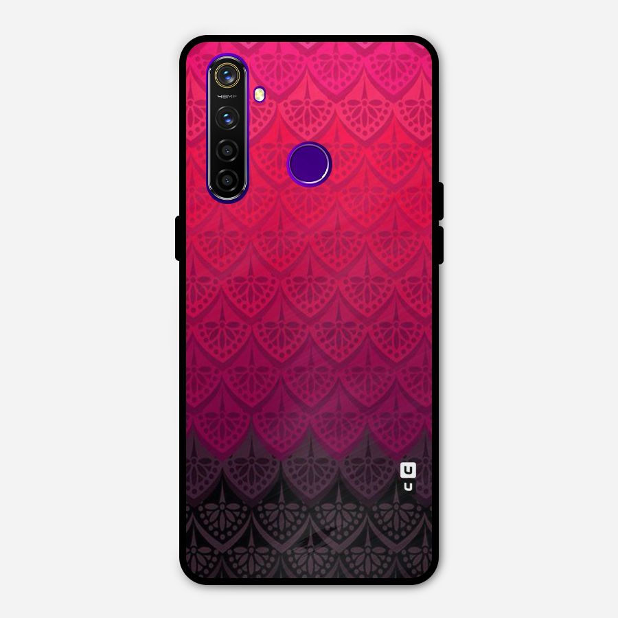 Shades Red Design Metal Back Case for Realme 5 Pro