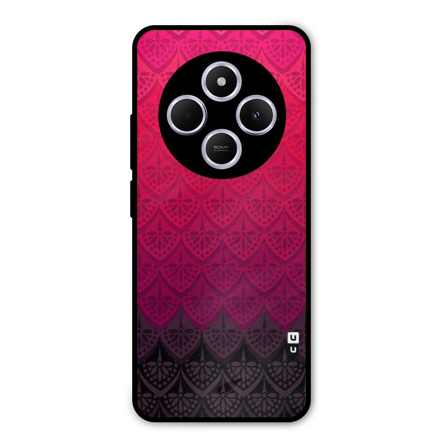 Shades Red Design Metal Back Case for Redmi 14C