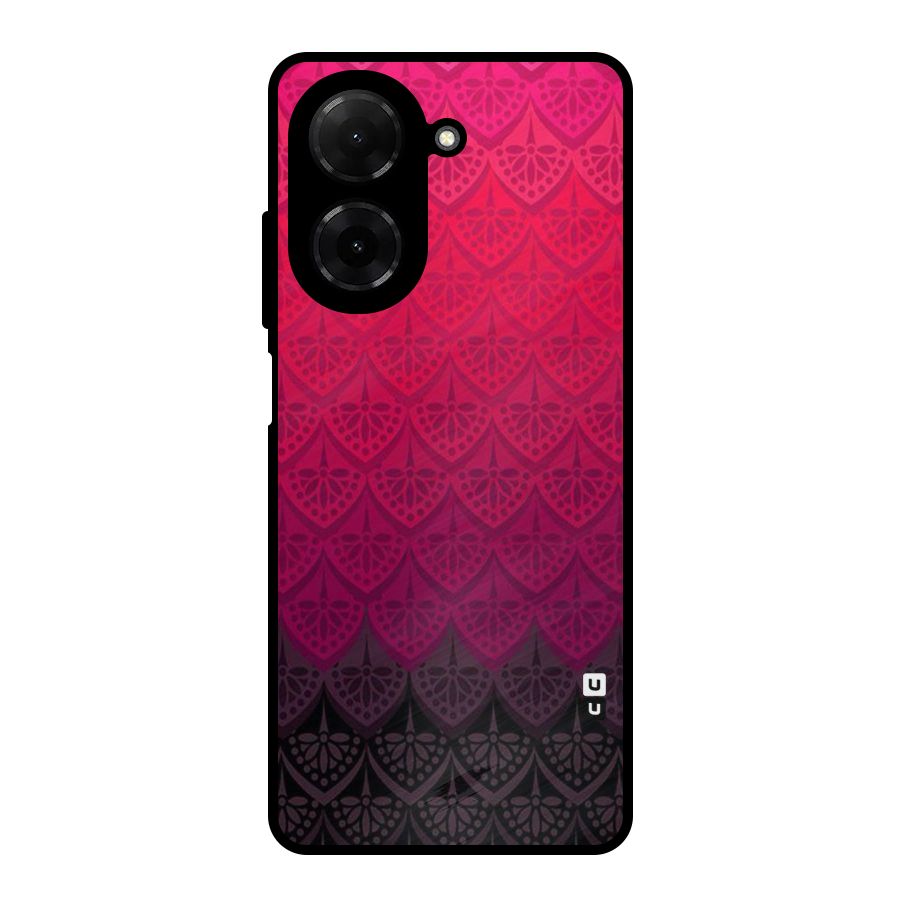 Shades Red Design Metal Back Case for Redmi A5 4G