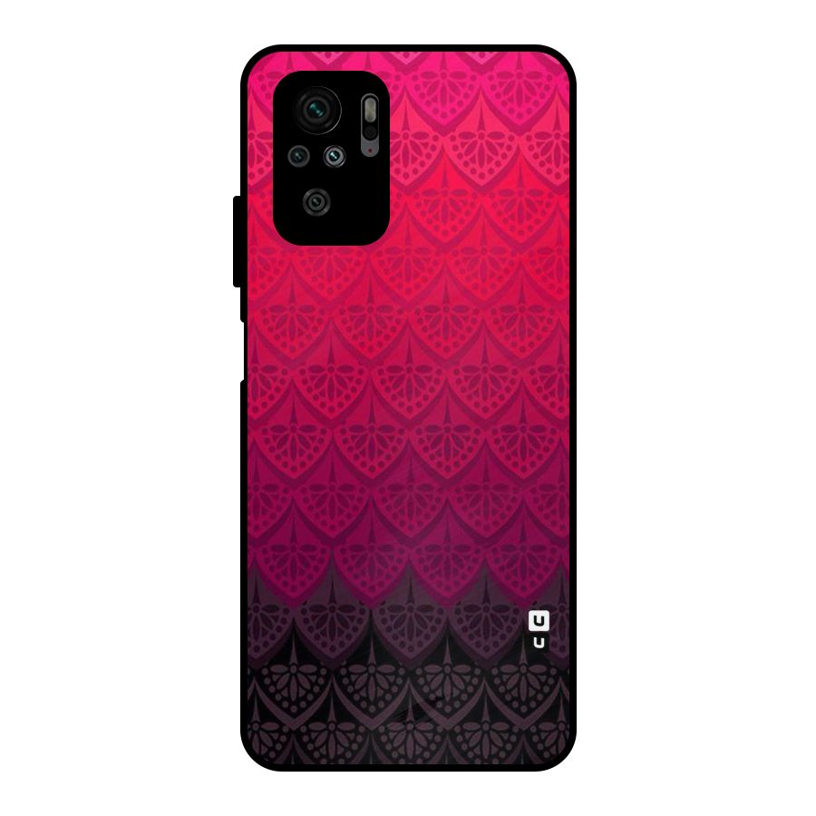 Shades Red Design Metal Back Case for Redmi Note 10S