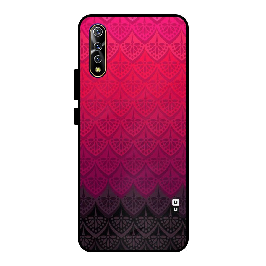 Shades Red Design Metal Back Case for Vivo S1