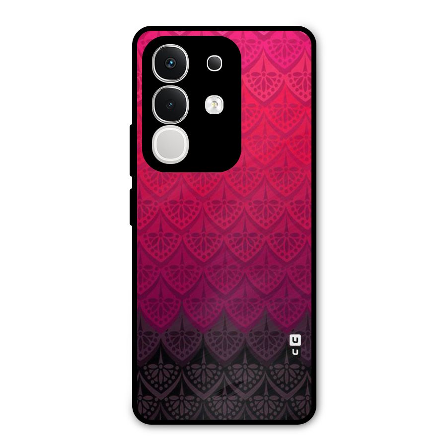 Shades Red Design Metal Back Case for Vivo T4x