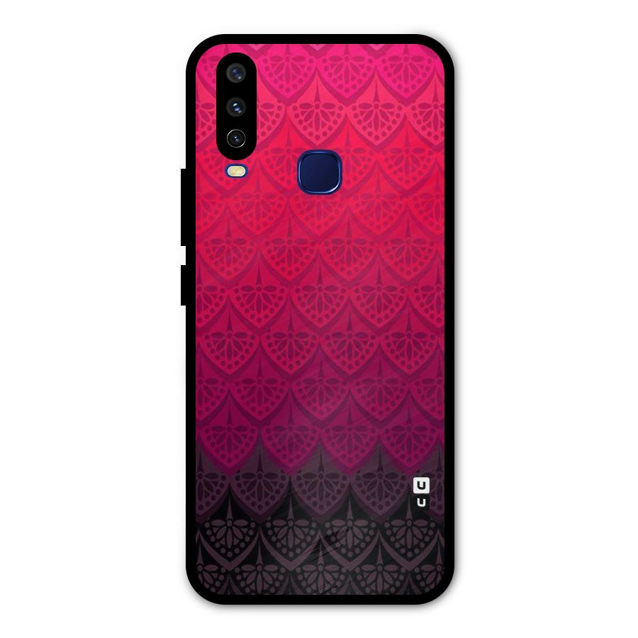 Shades Red Design Metal Back Case for Vivo V17