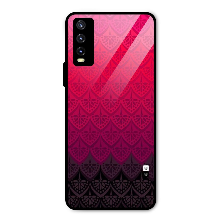 Shades Red Design Metal Back Case for Vivo Y20t