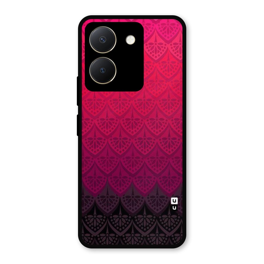 Shades Red Design Metal Back Case for Vivo Y36