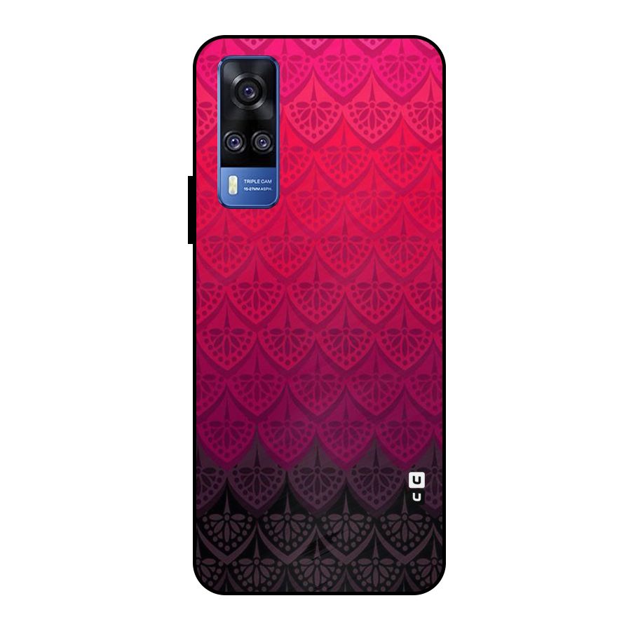 Shades Red Design Metal Back Case for Vivo Y51