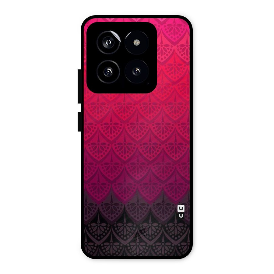 Shades Red Design Metal Back Case for Xiaomi 14