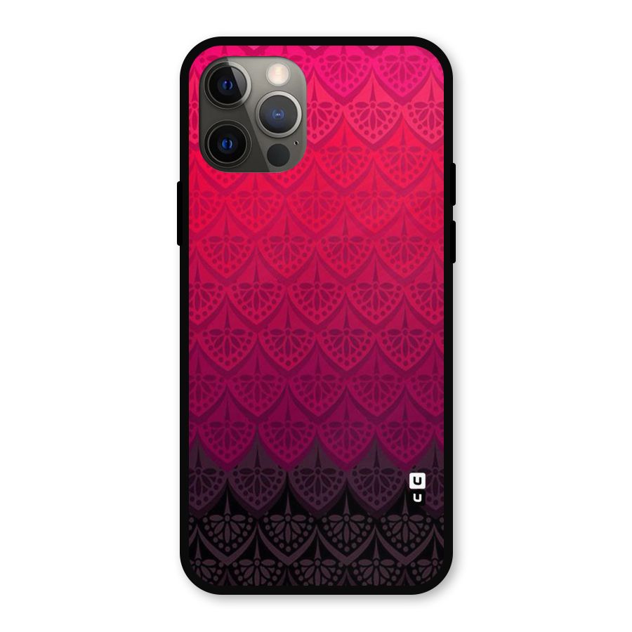 Shades Red Design Metal Back Case for iPhone 12 Pro