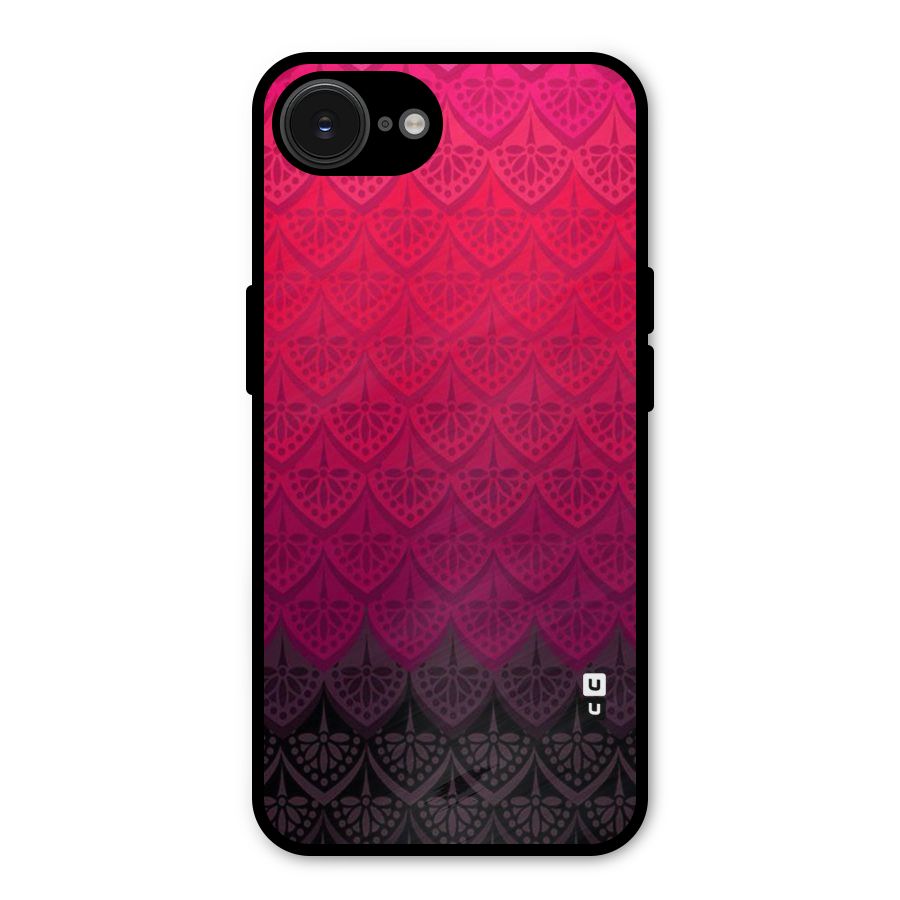 Shades Red Design Metal Back Case for iPhone 16e