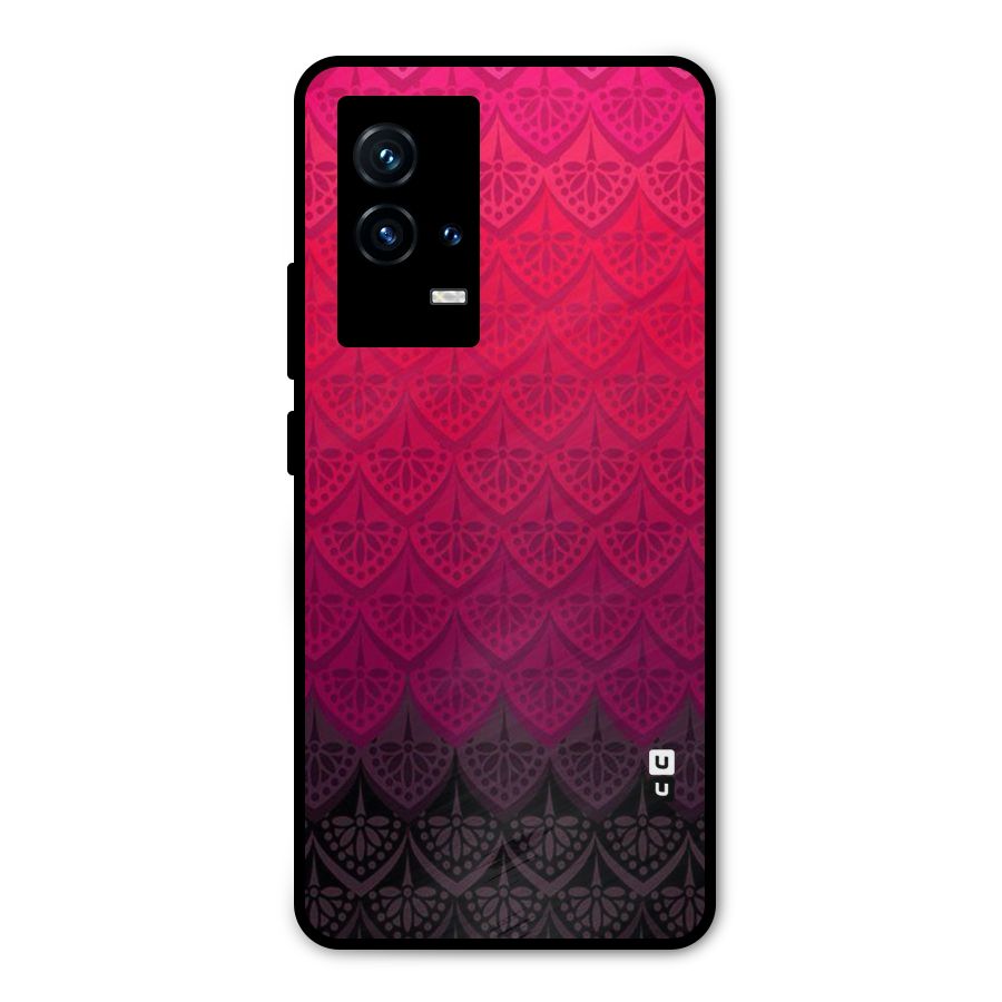 Shades Red Design Metal Back Case for iQOO 9 5G
