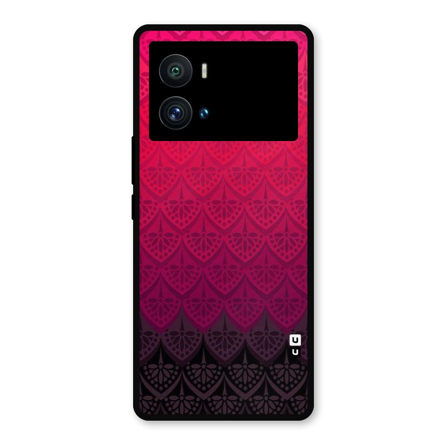 Shades Red Design Metal Back Case for iQOO 9 Pro