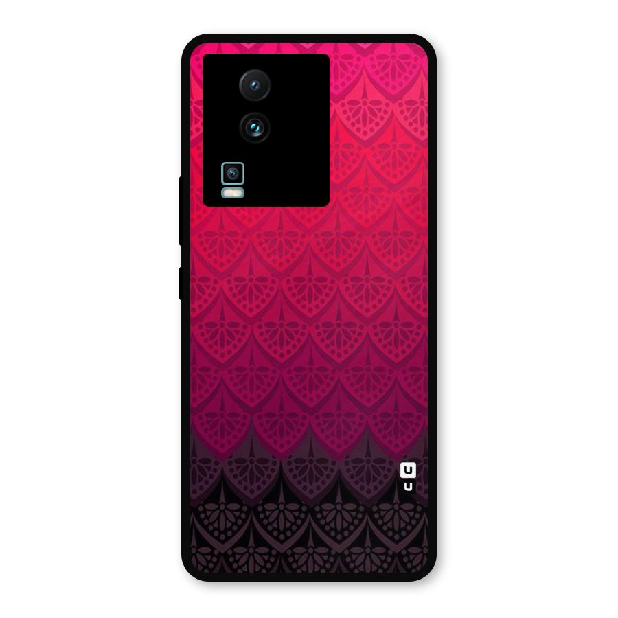 Shades Red Design Metal Back Case for iQOO Neo 7