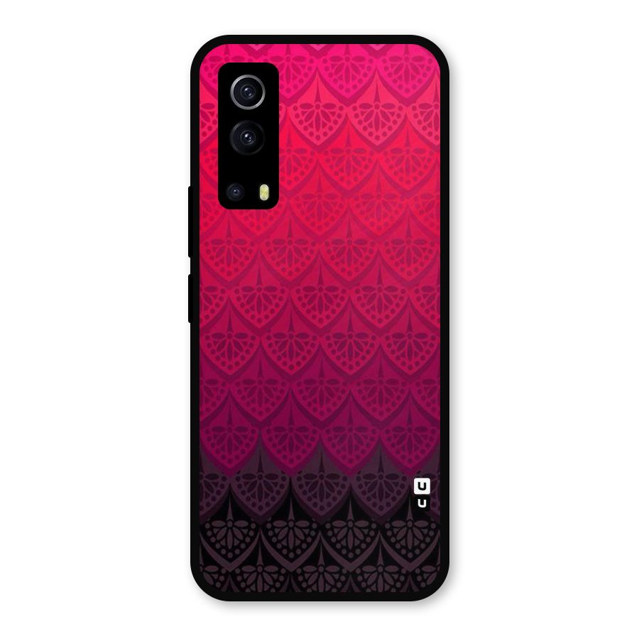 Shades Red Design Metal Back Case for iQOO Z3