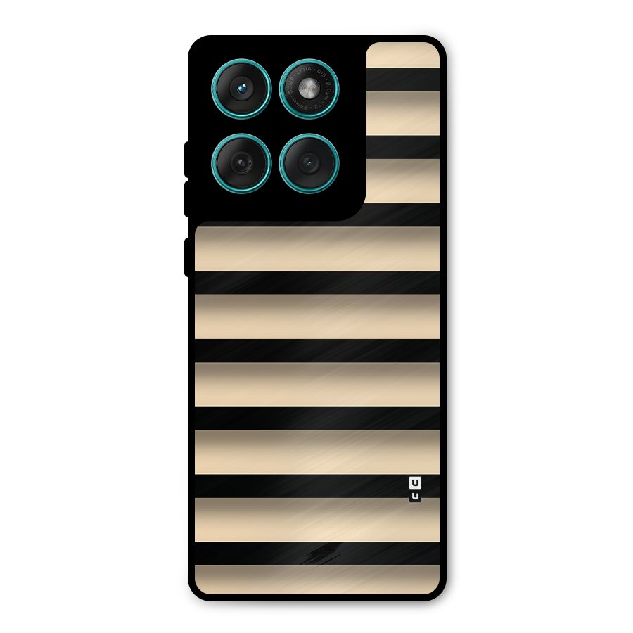Shadow Stripes Metal Back Case for Motorola Edge 60