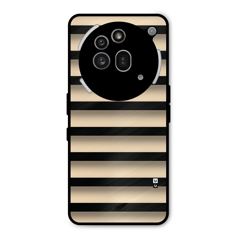 Shadow Stripes Metal Back Case for Nothing Phone 3a Pro