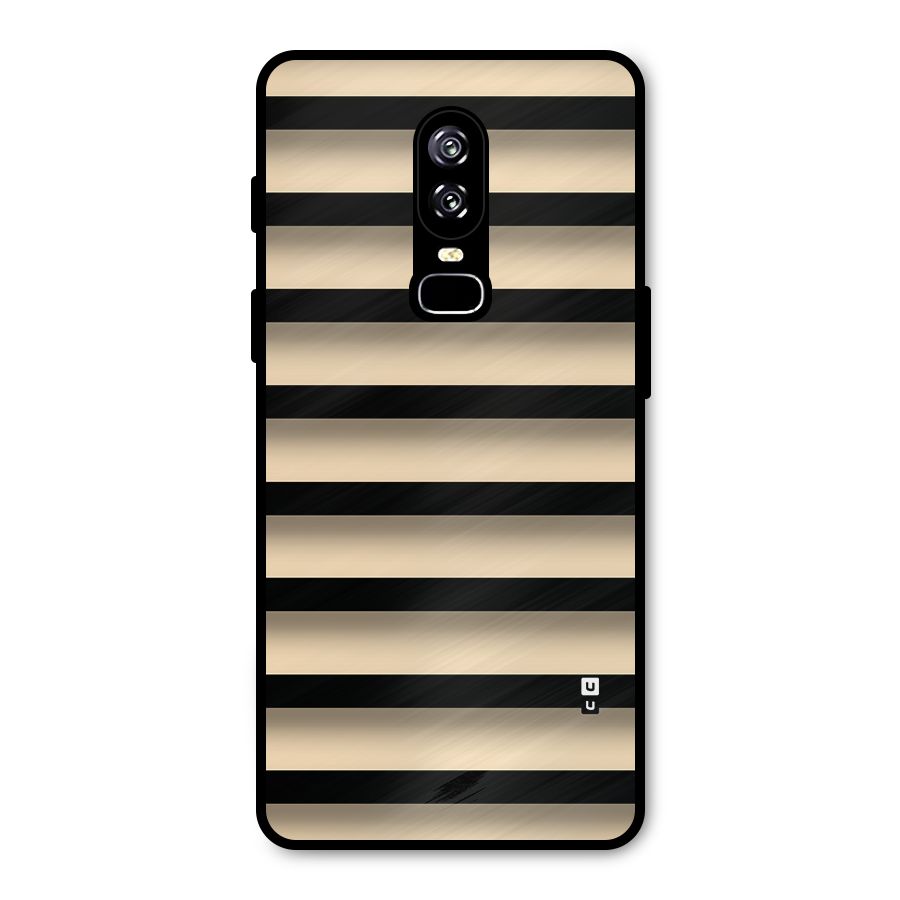 Shadow Stripes Metal Back Case for OnePlus 6