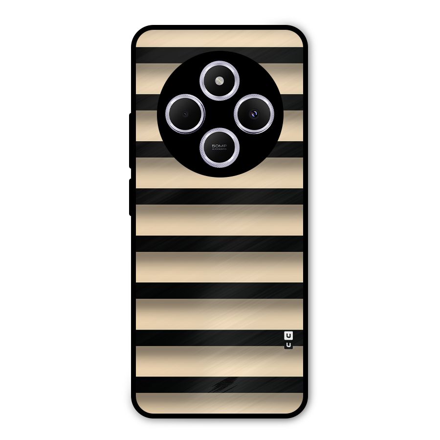 Shadow Stripes Metal Back Case for Poco M7