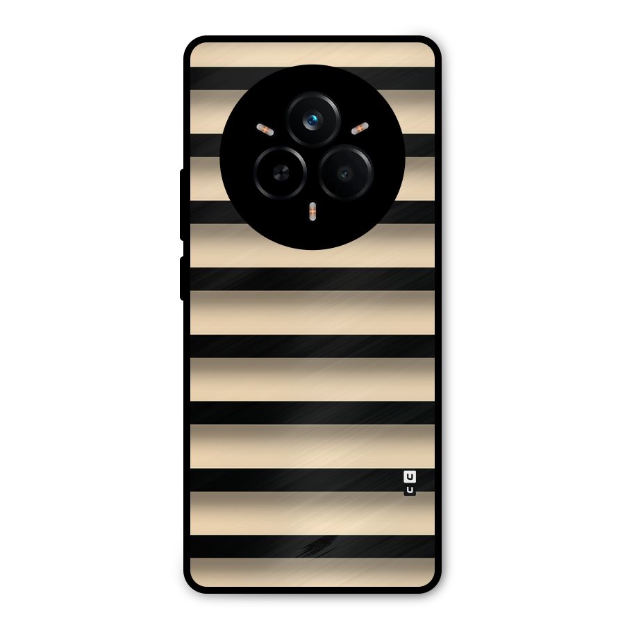 Shadow Stripes Metal Back Case for Realme 14 Pro