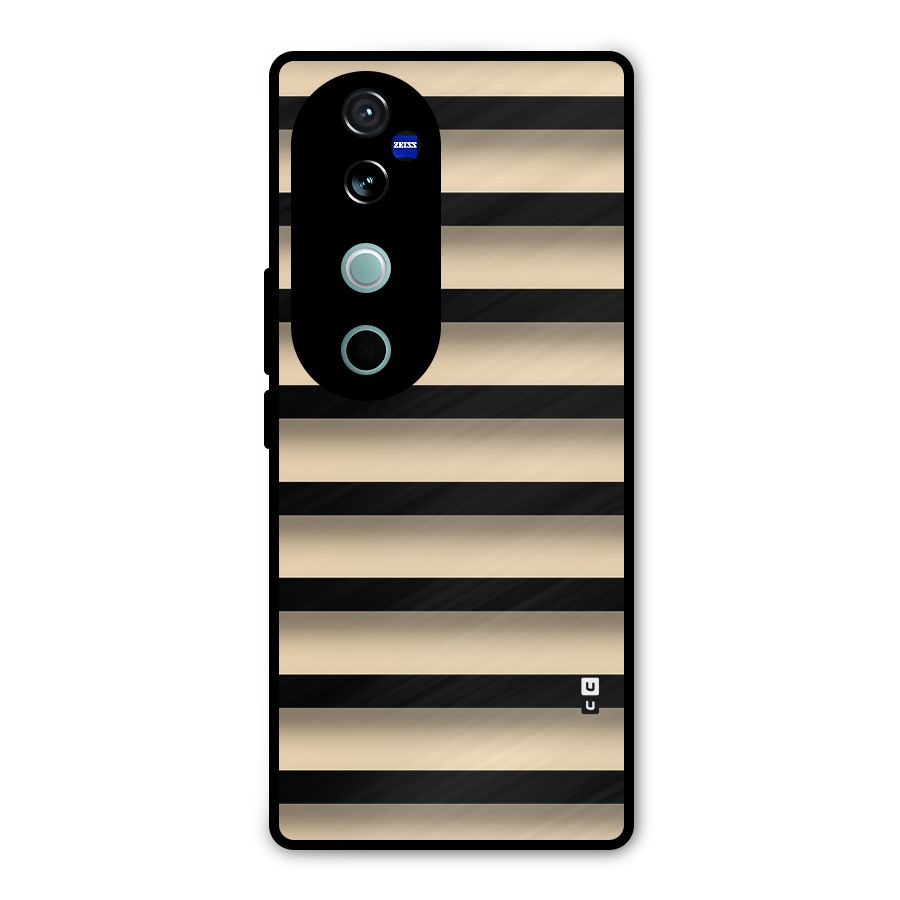 Shadow Stripes Metal Back Case for Vivo V40