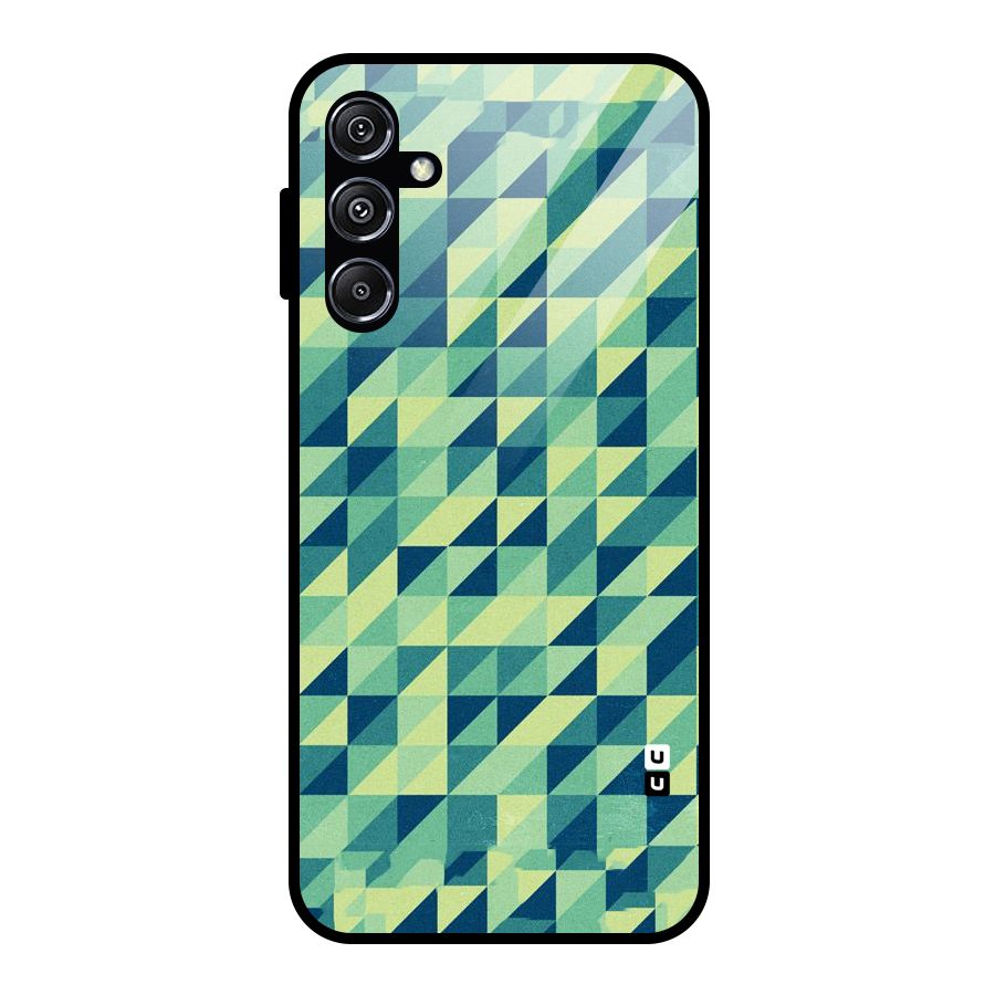 Shady Green Glass Back Case for Galaxy M34 5G