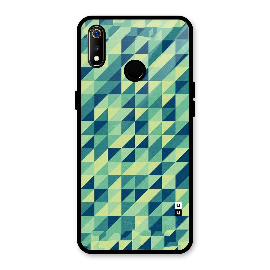 Shady Green Glass Back Case for Realme 3