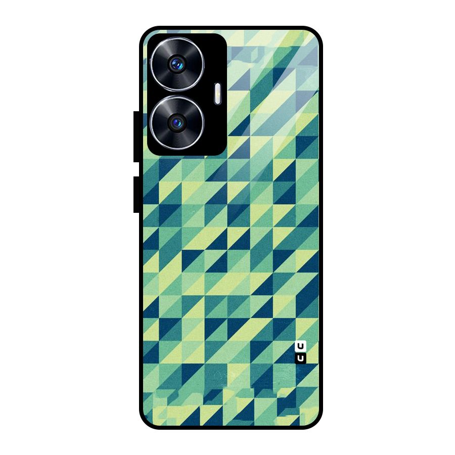 Shady Green Glass Back Case for Realme Narzo N55
