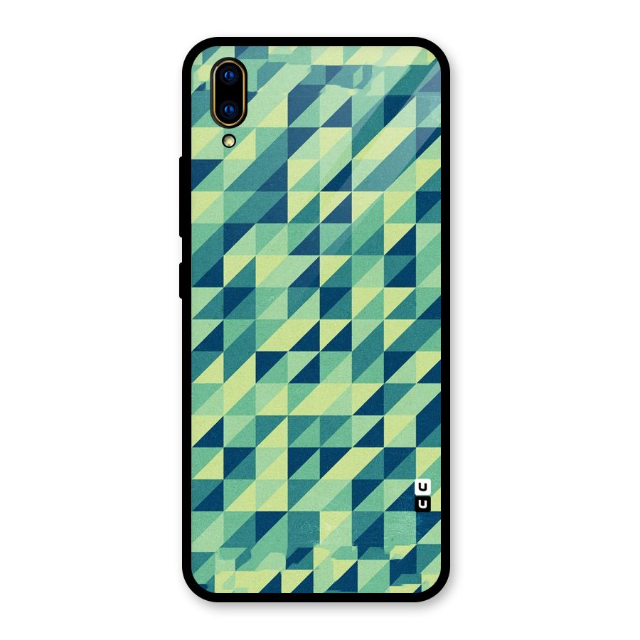 Shady Green Glass Back Case for Vivo V11 Pro