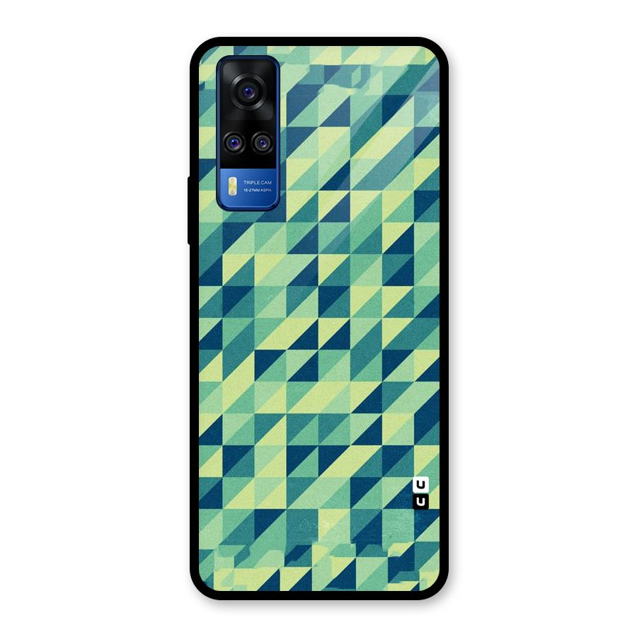 Shady Green Glass Back Case for Vivo Y31